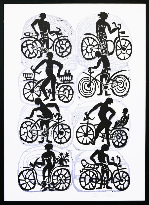 Morten Christoffersen Print A2 - cykelisterne