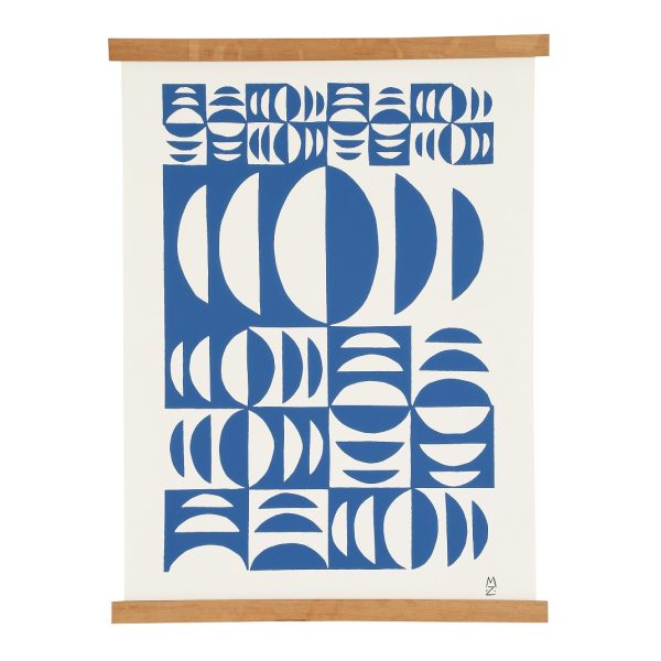 Mulholland grey blue, serigrafi