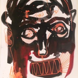 plakat kunst print sjulle art mand ansigt abstrakt