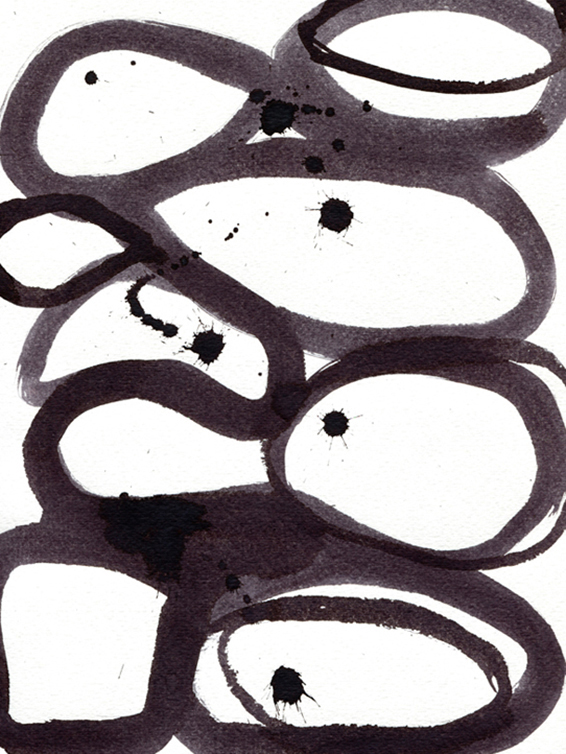 Mette Handberg - Scribbles A3 kunstprint kunstplakat